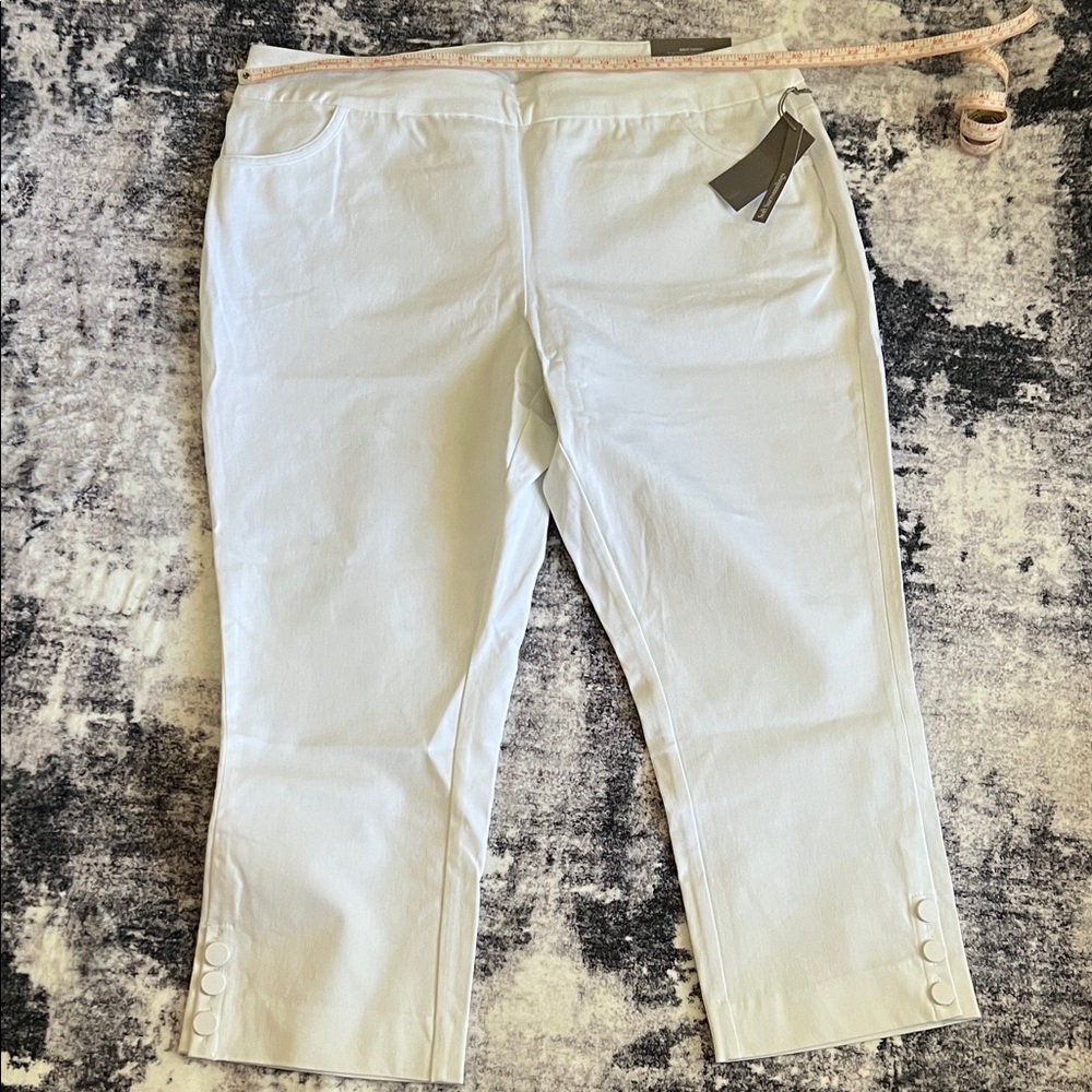 Soft Surroundings White Ankle Jeans